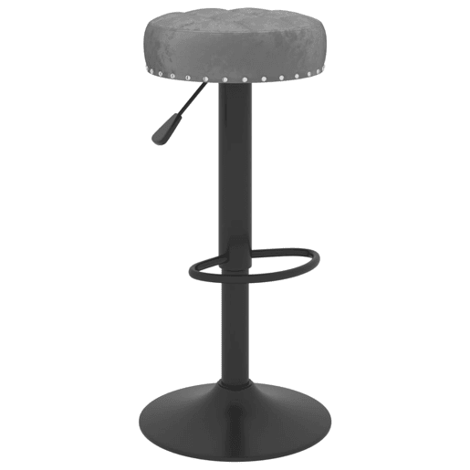 vidaXL Bancos de bar 2 pcs veludo cinzento-escuro vidaXL Bancos de bar 2 pcs veludo cinzento-escuro