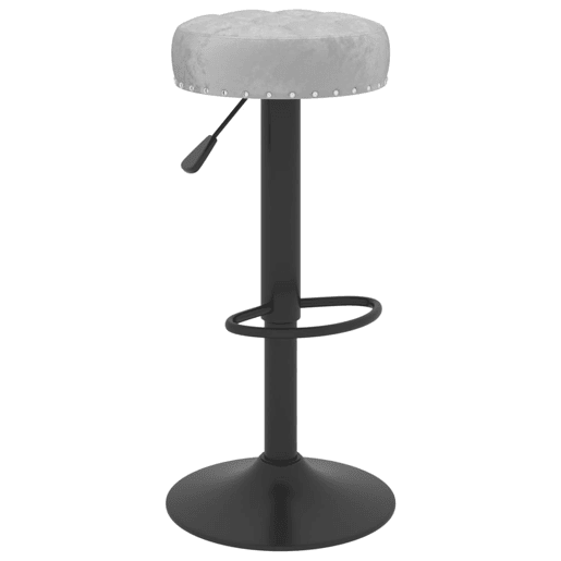 vidaXL Cadeiras de bar 2 pcs veludo cinzento