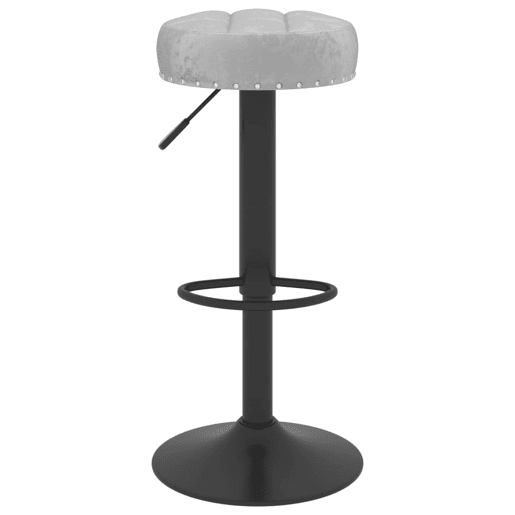 vidaXL Cadeiras de bar 2 pcs veludo cinzento