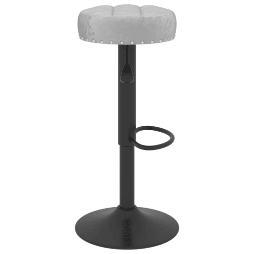 vidaXL Cadeiras de bar 2 pcs veludo cinzento