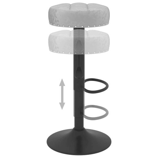 vidaXL Cadeiras de bar 2 pcs veludo cinzento