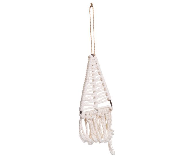 árbol decorativo de algodón trenzado blanco 8x01x13