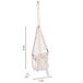 Árbol decorativo de algodón trenzado Árbol decorativo de algodón trenzado Blanco