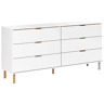 Cómoda 6 gavetas WALPOLE Branco