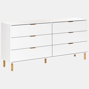 Cómoda 6 gavetas WALPOLE Branco