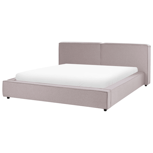 Cama Tecido LINARDS 180 x 200 cm Castanho claro