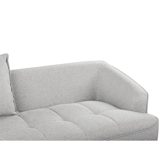 Sofá HOBRO Tecido Cinzento 3 lugares