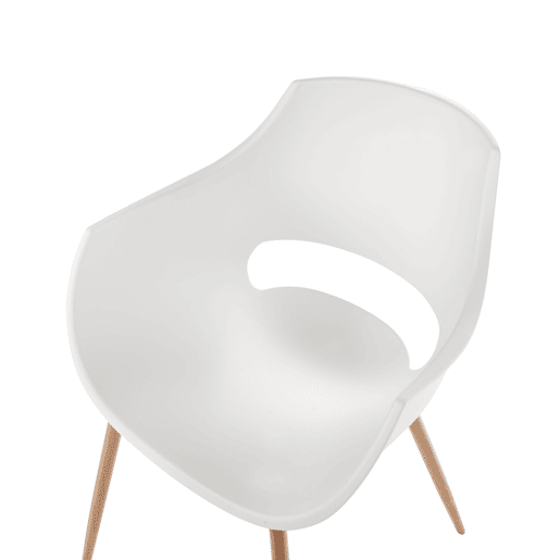 Conjunto de 4 cadeiras de jantar MILLERS Branco Conjunto de 4 cadeiras de jantar MILLERS Branco