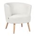 Beliani Sillón ODENZEN Beliani Sillón ODENZEN Blanco