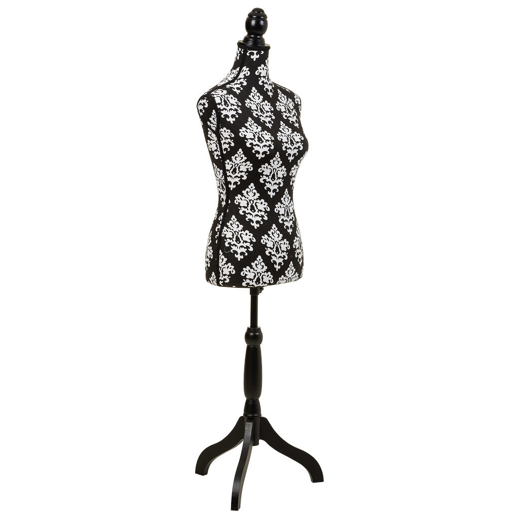 Maniquí de madera y espuma forrado de tela