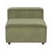 Beliani Sillón modular Pana ARDAL Beliani Sillón modular Pana ARDAL Verde