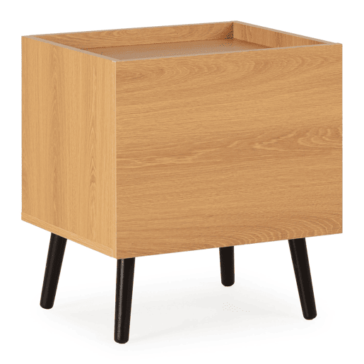 Mesa de cabeceira Siren 1 gaveta cor Carvalho
