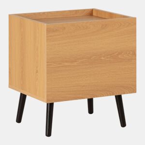 Mesa de cabeceira Siren 1 gaveta cor Carvalho
