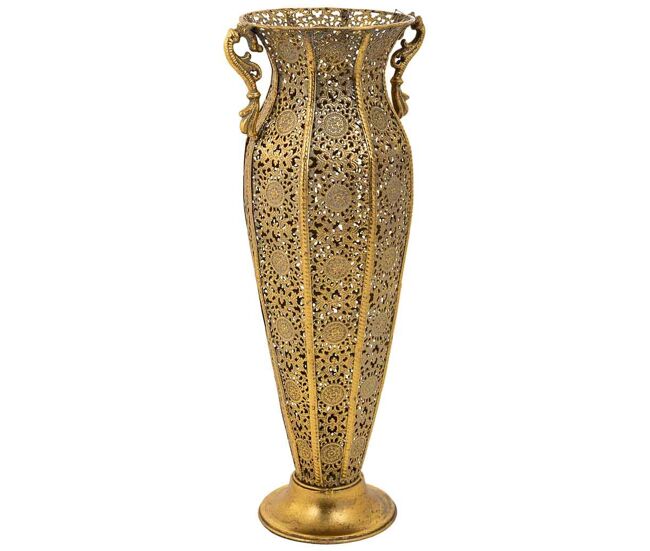 Paragüero de metal dorado 21x19x49,5