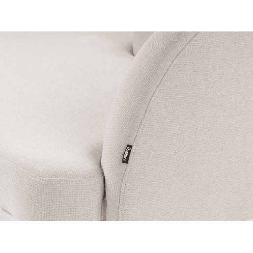 Chaise longue à direita TANLAY Tecido Creme claro