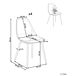 Beliani Silla de comedor HAZELTON Beliani Silla de comedor HAZELTON Beige