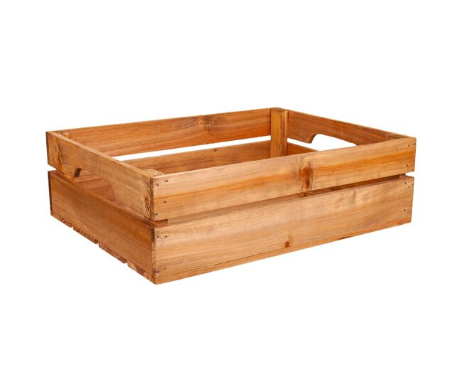Cajón de madera marrón 39x30x11,5