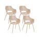 Beliani Silla de comedor MILLERS Beliani Silla de comedor MILLERS Beige