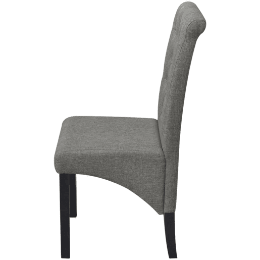 vidaXL Cadeiras de jantar 2 pcs tecido cinzento-claro vidaXL Cadeiras de jantar 2 pcs tecido cinzento-claro