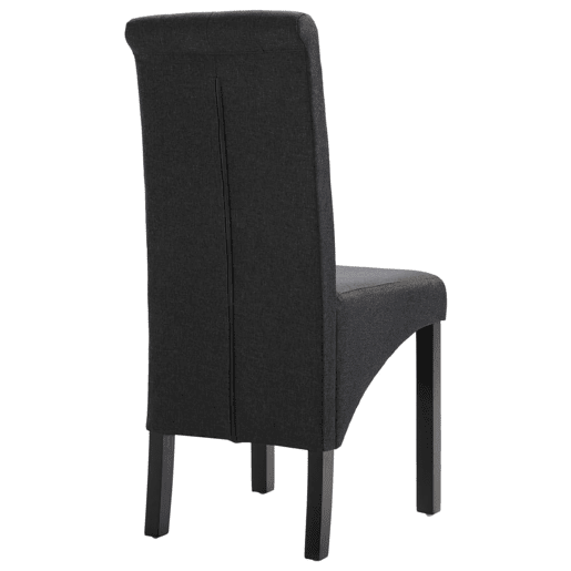 vidaXL Cadeiras de jantar 2 pcs tecido cinzento-escuro vidaXL Cadeiras de jantar 2 pcs tecido cinzento-escuro