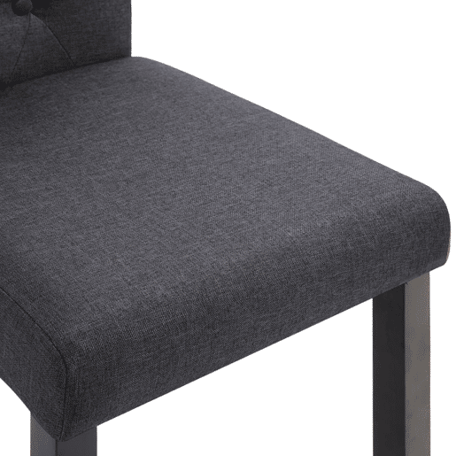 vidaXL Cadeiras de jantar 2 pcs tecido cinzento-escuro vidaXL Cadeiras de jantar 2 pcs tecido cinzento-escuro