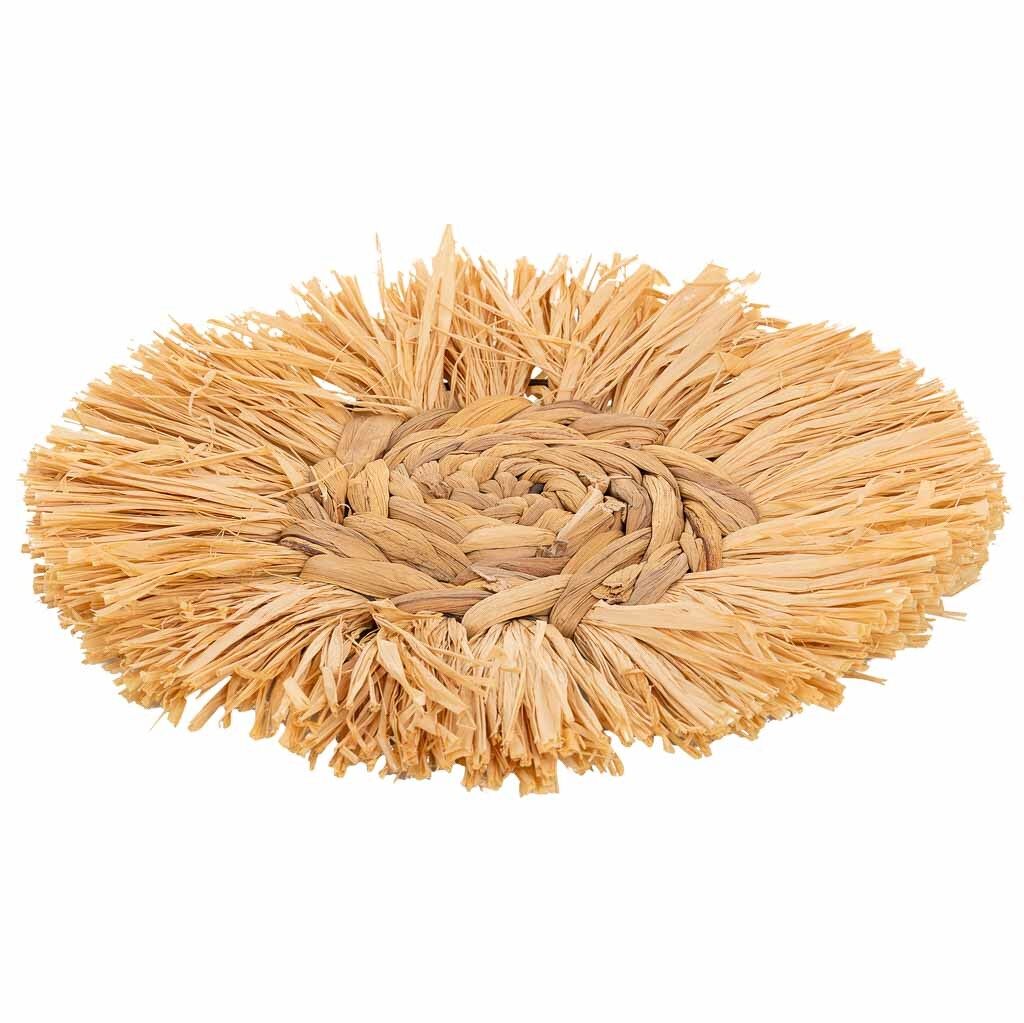 Figura decoración de pared de fibra natural