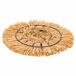 Figura decoración de pared de fibra natural Figura decoración de pared de fibra natural Marrón