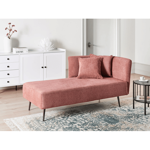 Beliani Chaise longue à direita Poliéster RIOM