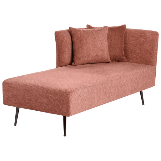 Beliani Chaise longue à direita Poliéster RIOM