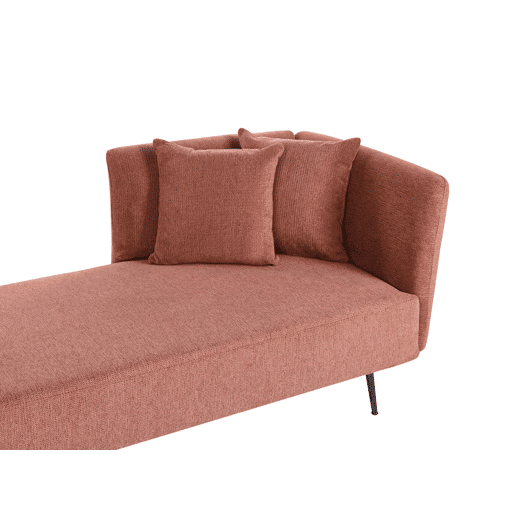 Beliani Chaise longue à direita Poliéster RIOM