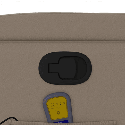 vidaXL Poltrona de massagens reclinável couro artificial cappuccino vidaXL Poltrona de massagens reclinável couro artificial cappuccino