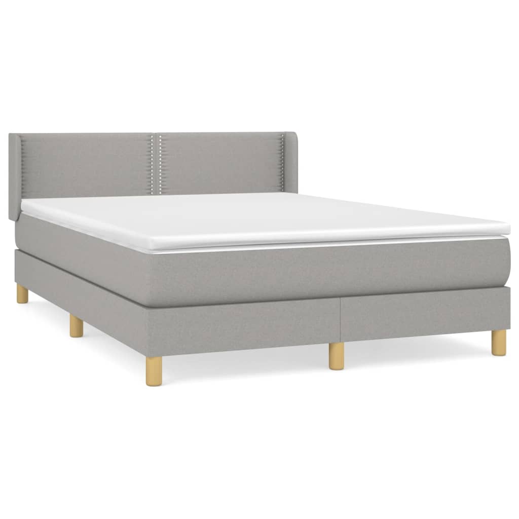 Cama box spring 140x190 Gris