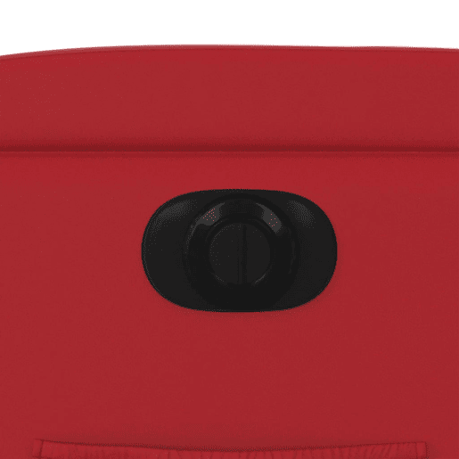 vidaXL Poltrona reclinável elétrica couro artificial vermelho