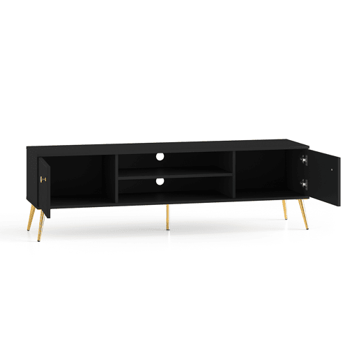 Suporte TV 2 portas 160 cm Manoé Preto