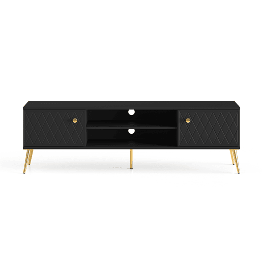 Suporte TV 2 portas 160 cm Manoé Preto