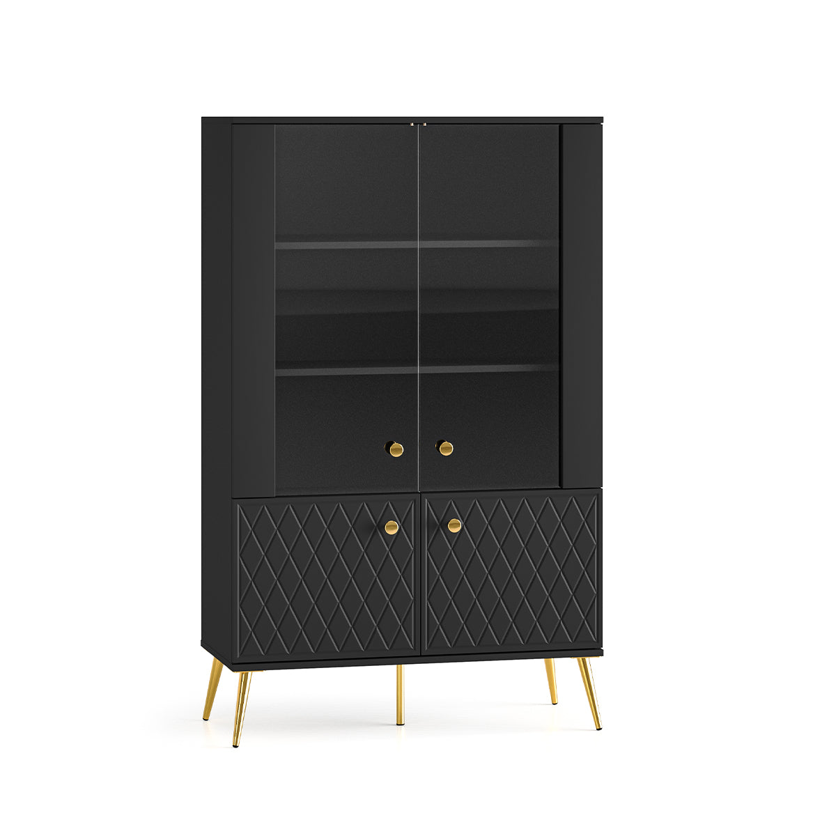 Vajillero 4 puertas manoé negro