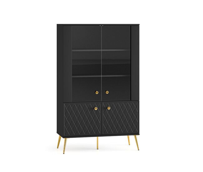 Vajillero 4 puertas manoé negro