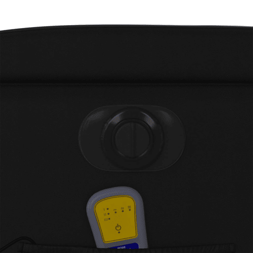 vidaXL Poltrona massagens reclinável elétrica couro artificial preto