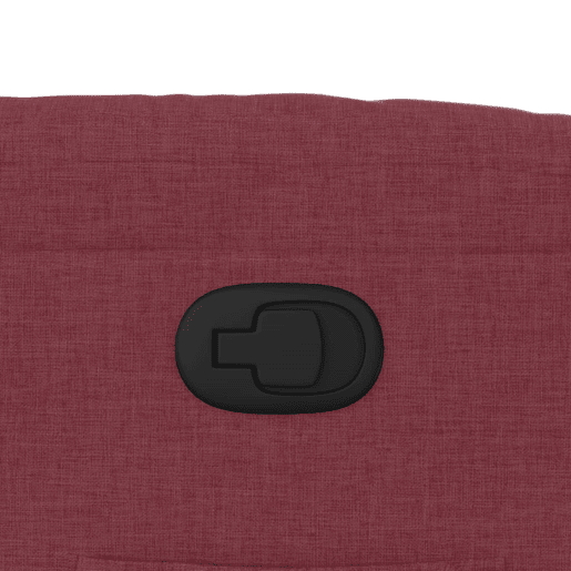 vidaXL Poltrona reclinável elevatória tecido vermelho tinto