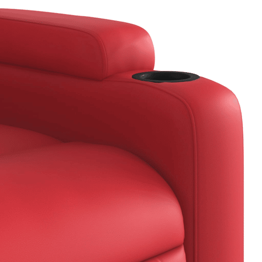 vidaXL Poltrona reclinável couro artificial vermelho vidaXL Poltrona reclinável couro artificial vermelho