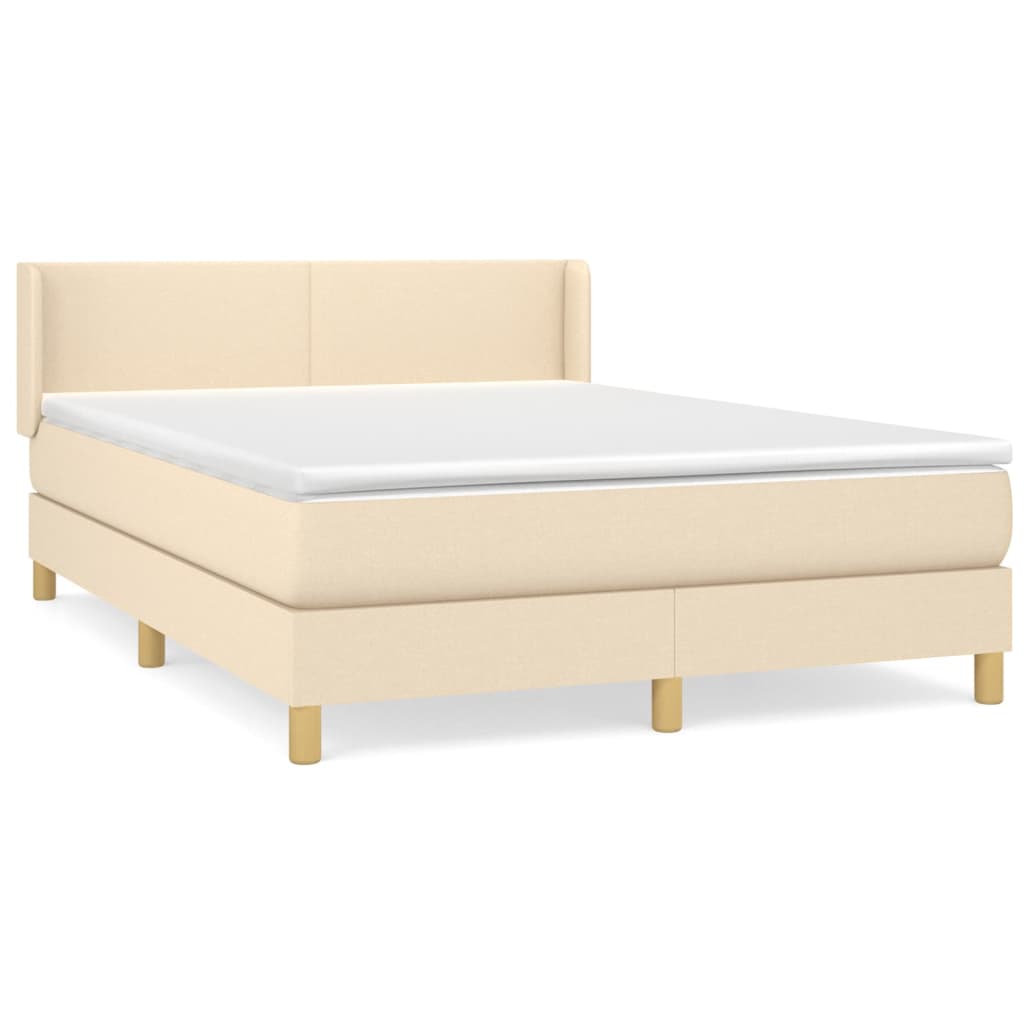 Cama box spring 140x190 Crema