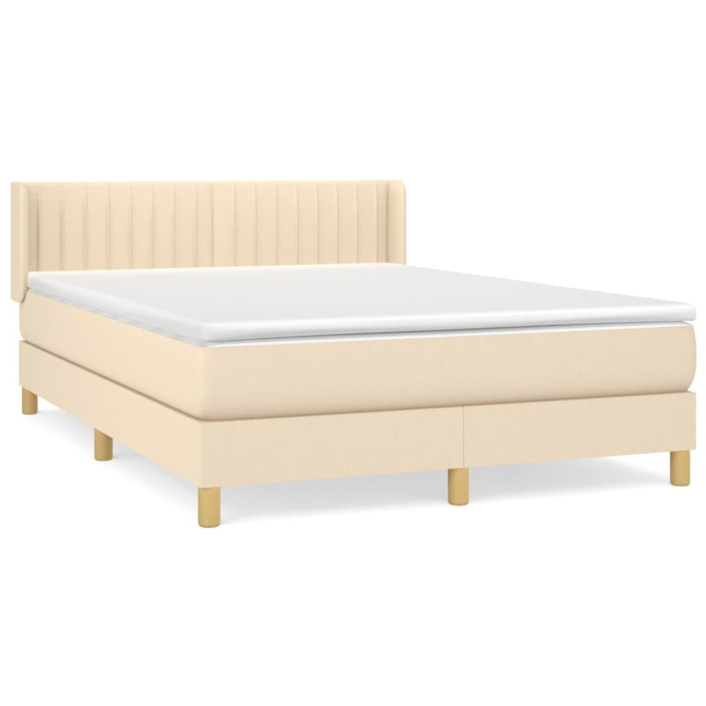 Cama box spring 140x200 Crema