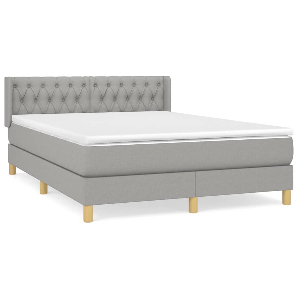Cama box spring 140x190 Gris