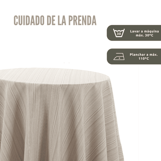 Saia de Mesa Camilla Riby Redondo 100cm Natural Donegal Collections