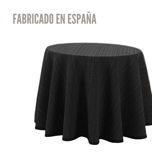 Saia de Mesa Camilla Riby Redondo 100cm Negro Donegal Collections