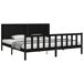 Estructura de cama 200x200 Estructura de cama 200x200 Negro