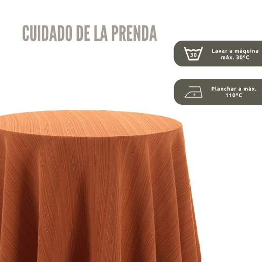 Saia de Mesa Camilla Riby Redondo 90cm Naranja Donegal Collections