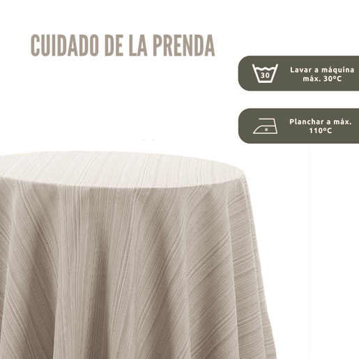 Saia de Mesa Camilla Riby Redondo 70cm Natural Donegal Collections