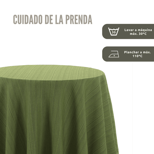 Saia de Mesa Camilla Riby Redondo 110cm Verde Donegal Collections
