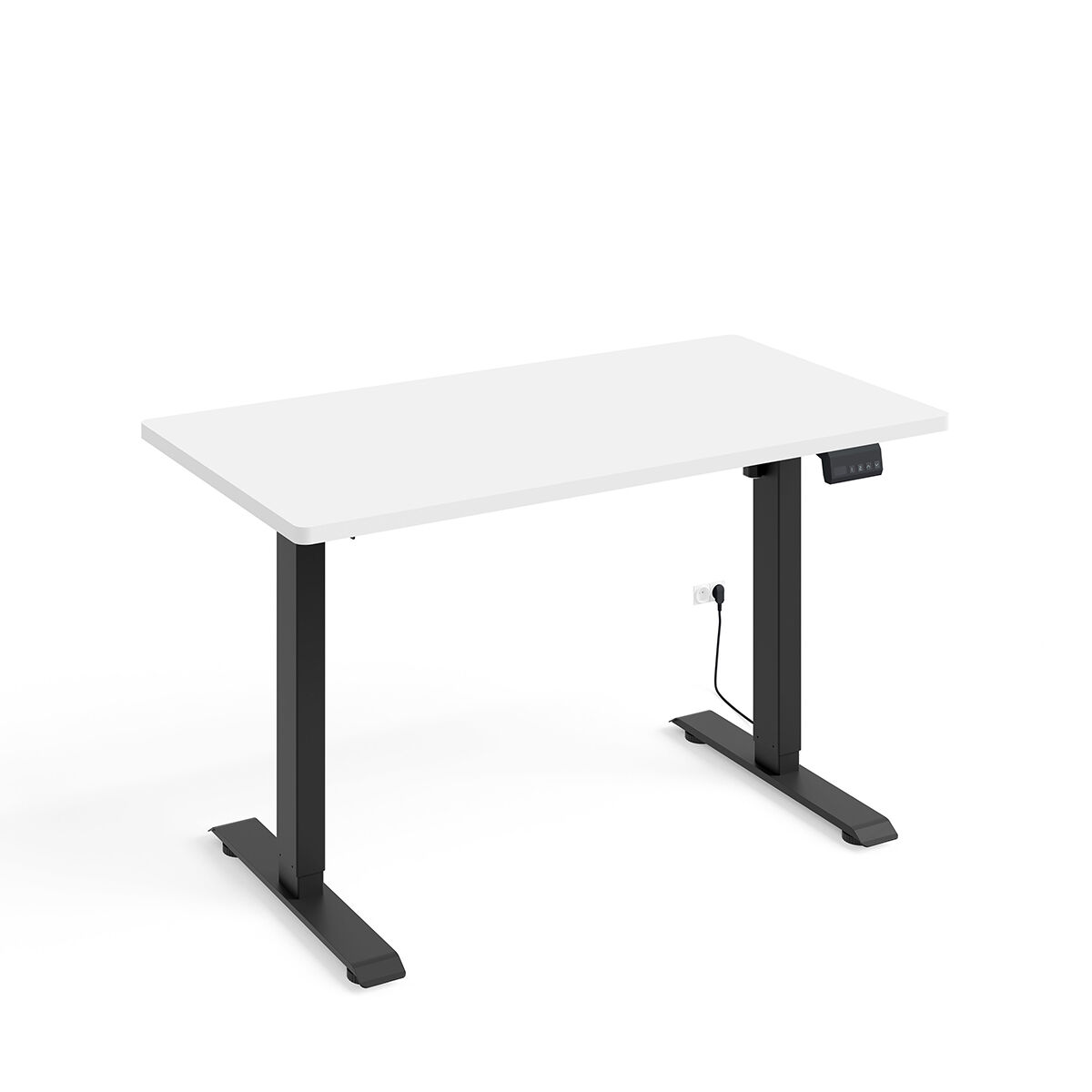 Escritorio eléctrico Ergo 120x65 Blanco/ Negro